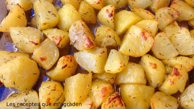Patatas al horno para guarnición