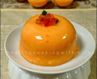 Papaya Pudding | Easy recipe without gelatin