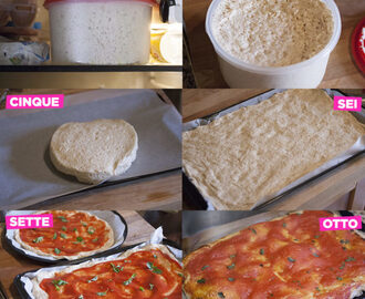Come fare la pizza a lievitazione lenta usando pochissimo lievito