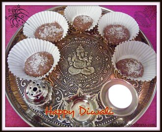 Chocolate Peda (Chocolate Fudge)-Diwali recipe