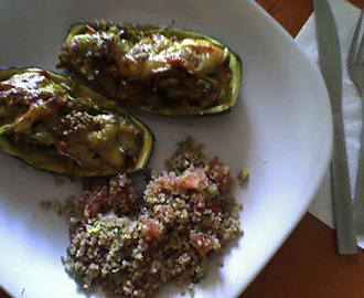 Menú del día: Zapallo italiano gratinado c/ tabule de quinoa
