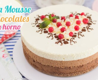 Tarta Mousse Tres Chocolates | Postre sin horno | Quiero Cupcakes!
