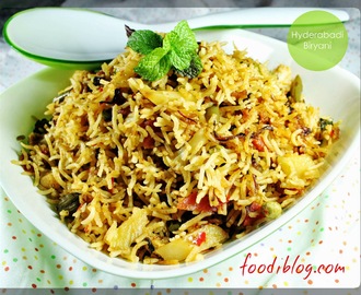 Hyderabadi Dum Veg Biryani recipe (वेज हैदराबादी बीरयानी)