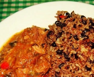 Rice and beans con carne