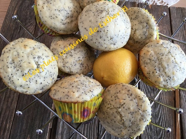 Muffins au citron, graines de pavot et babeurre