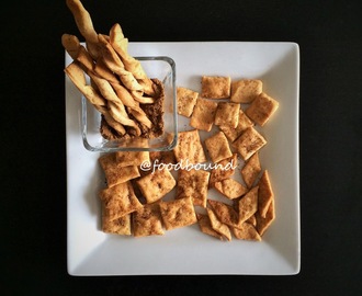 Baked Pastry Crackers / Baked Masaledaar Namak Paare