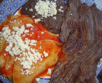 Cecina y Enchiladas Huastecas