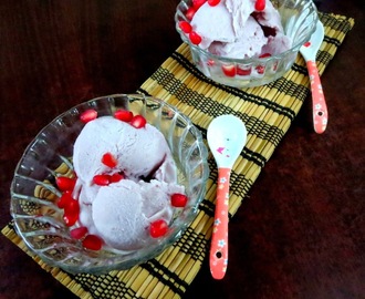 How to make Pomegranate Ice Cream