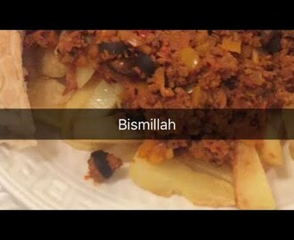 Snapchatvideo: Marokkaans brood met patat en gehakt