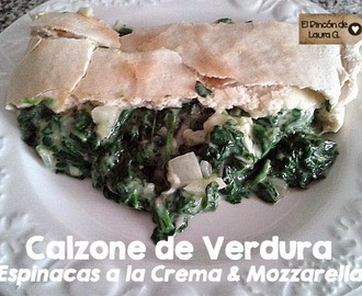 Receta de Calzone de Verdura: espinacas a la crema & mozzarella
