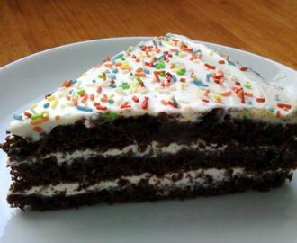 Tarta Colorines {rainbow sprinkle cake}
