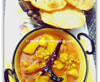 Masala Puri & Runny Potato curry-Kolkata street food joint style