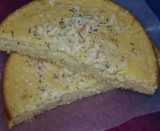 Eggless almond and cashew cake