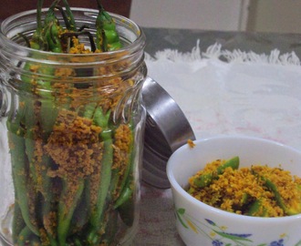 Recipe of Instant Green Chilli Pickle | How to Make Green Quick Chilli Pickle, Rai Wala Marcha