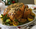 Roast Turkey Crown with lemon and thyme