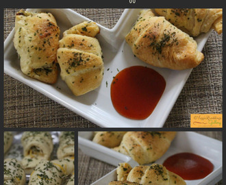 Cheese and Herbs stuffed Crescent Rolls- Quick fix from your pantry for the hungry child!