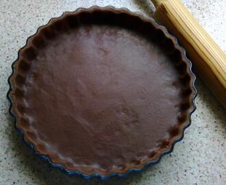 Base para tartas y pies de chocolate {masa sablé al cacao}