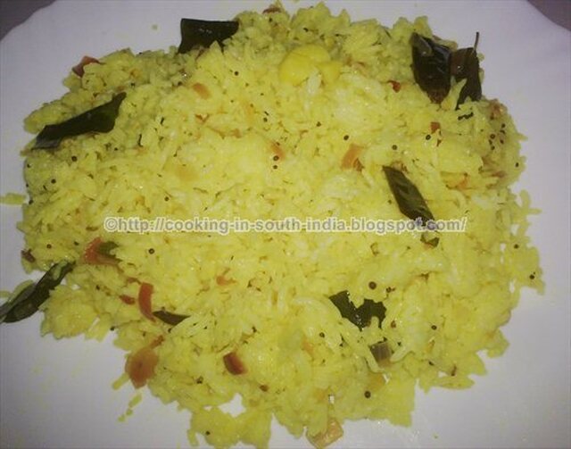 Lemon Rice South Indian Style