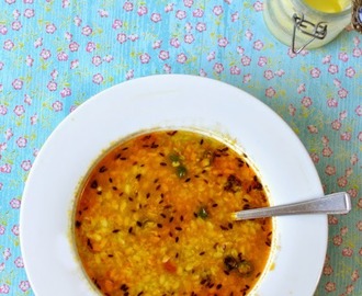 Urad Dal – Yellow Lentil curry ( Vegan MoFo 2014 # 4 }