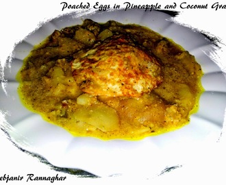 Poached Eggs in Pineapple and Coconut Gravy
