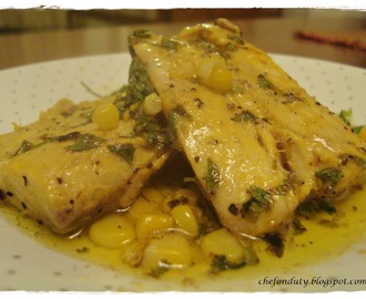 Grilled Fish in Lemon Butter Sauce