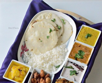 Goan Thali - A simple Goan Lunch Menu