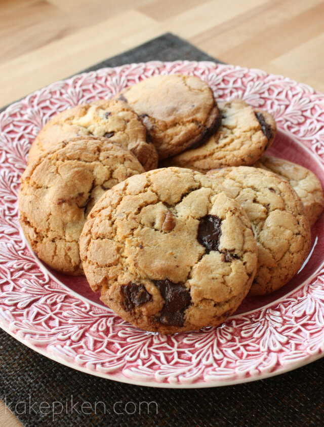 Cookies med Sjokolade og Pekannøtter