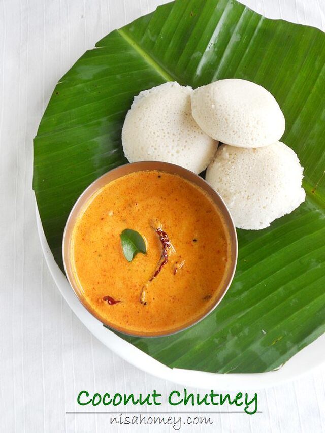 Red Coconut Chutney For Idli and Dosa (Kerala Style)