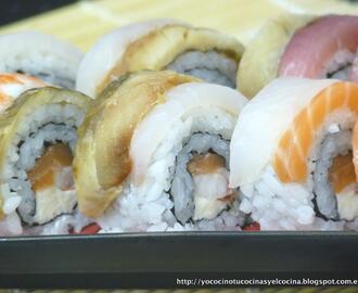 Sushi al alcance de Todos: Uramaki (California Roll) y Gunkanzushi (Gunkan Sushi)