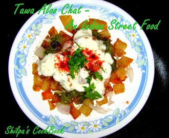 Celebrating my 400th Recipe - "Tawa Aloo Chat" ---------- An Indian Street Food ----------