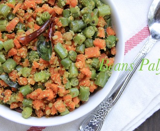 Bean Carrot Palya &Hurli Chutney
