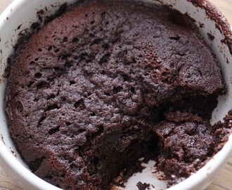 Sjokoladekake på 2 minutter