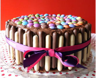 Layer Cake Party Chocolat Framboise {Smarties - Finger}