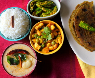 Dapka Kadhi  /  Gujarati Curry with Dumplings for Indian Cooking Challenge