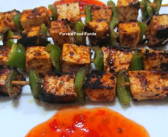 Grilled Paneer Sticks With Peri Peri Spice Mix