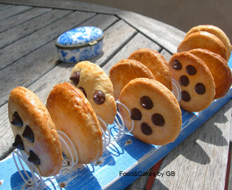 Galletas de mantequilla con chips de chocolate en espiral (con y sin THMX)
