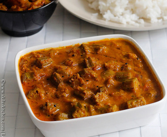 Vendakkai Puli kuzhambu | Ladies Finger Tamarind Gravy | Okra Tamarind gravy | South Indian Kuzhambu Recipes