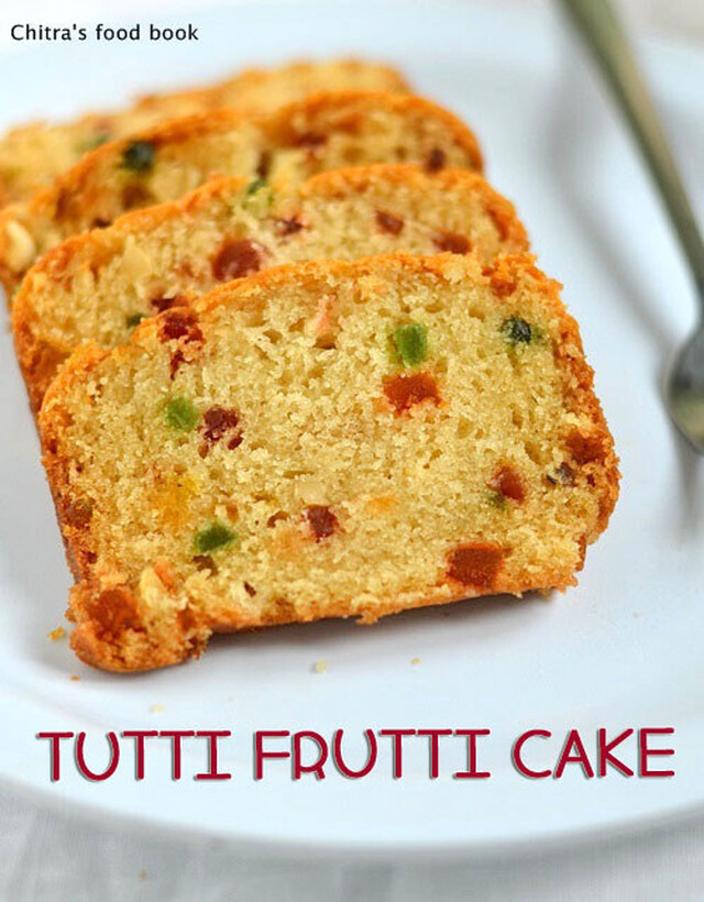 Eggless Tutti Frutti Cake Recipe-Basic Vanilla Sponge Cake Recipe