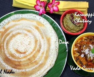 Vada Curry with Dosa  -  Tamil Nadu Special