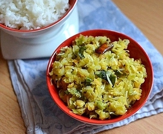 Cabbage-Chana dal Curry