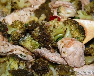 Φιλέτο γαλοπούλας με μπρόκολο/Turkey Cutlets With Broccoli Florets