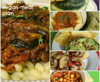 A cheap and lower-fat vegetarian/vegan meal plan for Veganuary