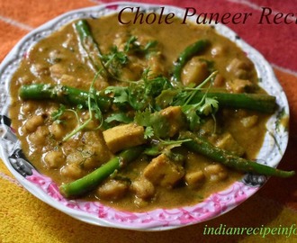 Chole Paneer Recipe, Punjabi Style Paneer Chana Masala Recipe