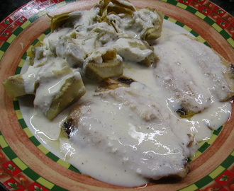 El Reto de Cocina al Día: Filetes de Sardinas con Alcachofas a la Crema de Queso Light