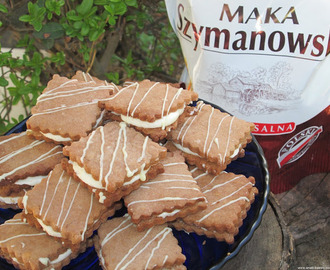 Markizy kakaowe z kremem maślanym, pyszne ciasteczka