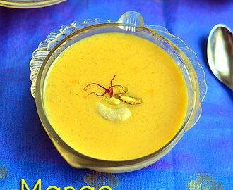 Mango Payasam Recipe / Mango Kheer With Condensed Milk
