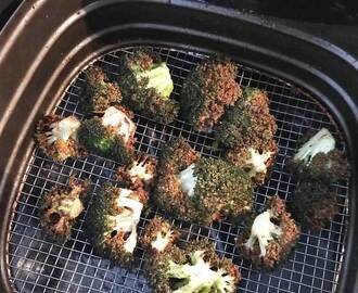 Geroosterde broccoli uit de airfryer, vegan recept