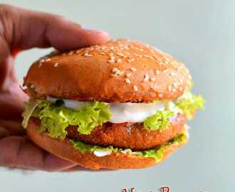 Veg Burger Recipe-Mc Donald’s Style Burger Patty Recipe