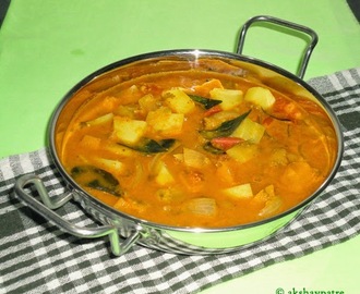 Dudde kolmbo recipe / kumbalkayi kolmbo / pumpkin sambar Karnataka style