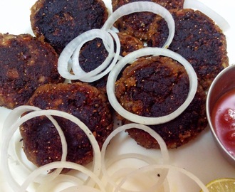Vegetarian Rajma Galouti Kabab / Patties (With Left over Rajmas/red kidney beans)